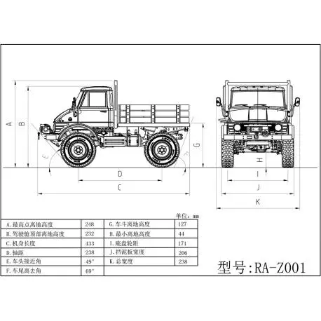 LESU Unimog UM406 1/10