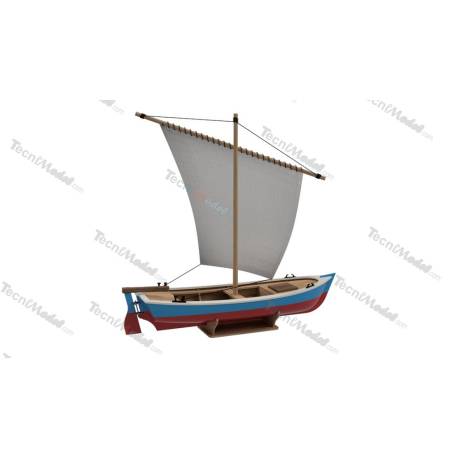 Canot à voile construction bois 1/35