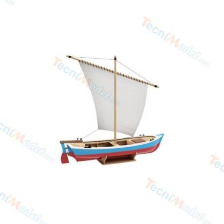 Canot à voile construction bois 1/35