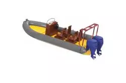 Zodiac type Semi-Rigid boat kit 1/50