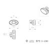 Pair of spotlights (version A) diameter Ø14mm