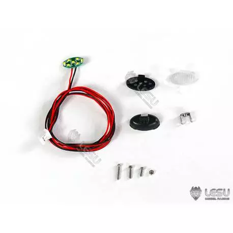 Projecteur ovale 16,5x9,5mm 1/14 Lesu avec led CMS et support articulé - LESU S-1283