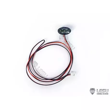 Projecteur ovale 16,5x9,5mm 1/14 Lesu avec led CMS et support articulé - LESU S-1283