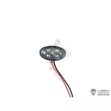 Projecteur ovale 16,5x9,5mm 1/14 Lesu avec led CMS et support articulé - LESU S-1283