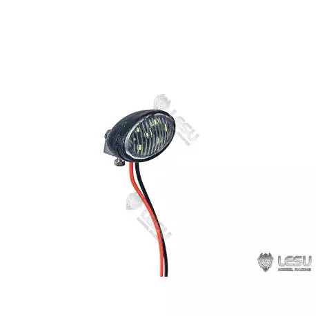 Projecteur ovale 16,5x9,5mm 1/14 Lesu avec led CMS et support articulé - LESU S-1283