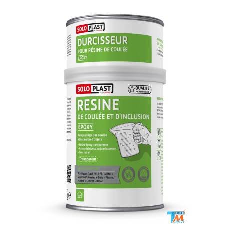 RESINE EPOXY DE COULEE & D'INCLUSION 750g SOLOPLAST