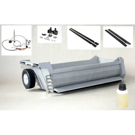 Combo Chassis + Tipper + Hydraulic Lifting System for 1/14 8x8 RC Truck by LESU