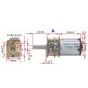 Micro motoréducteur 12v 20tr/mn