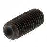25 M3x3 cup set screws in black steel