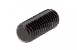 10 Hexagon socket set screws M3x3 black steel flat end