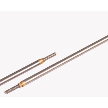 Arbre d'hélice Inox M4 337mm avec tube Ø6mm 305mm Krick 65239