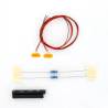 Pair of orange side lights 7.3x3.7mm 7.2V - 12V