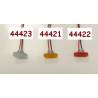 Pair of orange side lights 7.3x3.7mm 7.2V - 12V