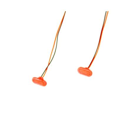 Pair of red side lights 7.3x3.7mm 7.2V - 12V