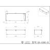 Stainless steel battery box with rice grain pattern - Lesu Rave RA-G003-B