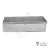Coffre à batterie en tôle d'inox à motif grain de riz - Lesu Rave RA-G003-B