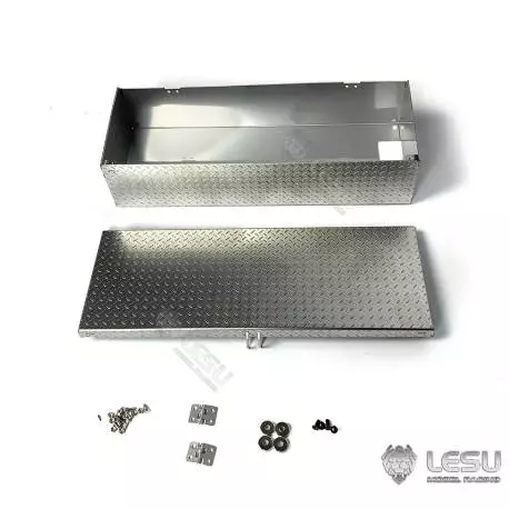 Coffre à batterie en tôle d'inox à motif grain de riz - Lesu Rave RA-G003-B