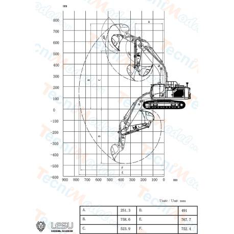 Hydraulic Excavator RC Komatsu PC360 LESU 1/14 Kit