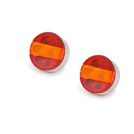 Feux arrière ronds à 3 compartiments avec leds 7,2V - 12V