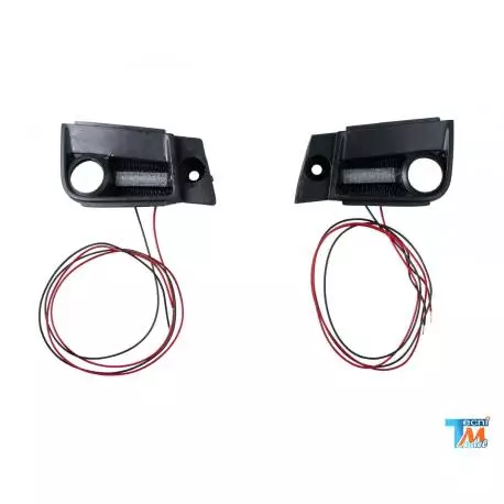 Pair of daytime running lights for Mercedes Actros MP4 1/14 Tamiya 7.2V - 12V