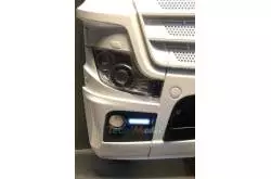 Pair of daytime running lights for Mercedes Actros MP4 1/14 Tamiya 7.2V - 12V