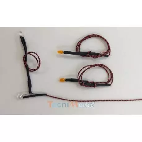 Clearance lights for Mercedes Actros and Arocs Tamiya 1/14 7,2V - 12V