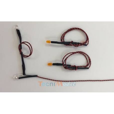 Feux de gabarit pour Mercedes Actros et Arocs Tamiya 1/14 7,2V - 12V