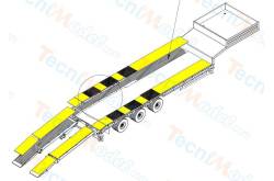 Plateaux de rechange en bois et plastique de la semi-remorque porte-engins Goldhofer Carson - Veroma 907060013