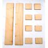 Plateaux de rechange en bois et plastique de la semi-remorque porte-engins Goldhofer Carson - Veroma 907060013