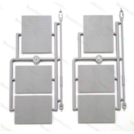 Plateaux de rechange en bois et plastique de la semi-remorque porte-engins Goldhofer Carson - Veroma 907060013