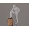 1 Figurine de Capitaine appuyé 1/25 en résine 3D Krick 64171