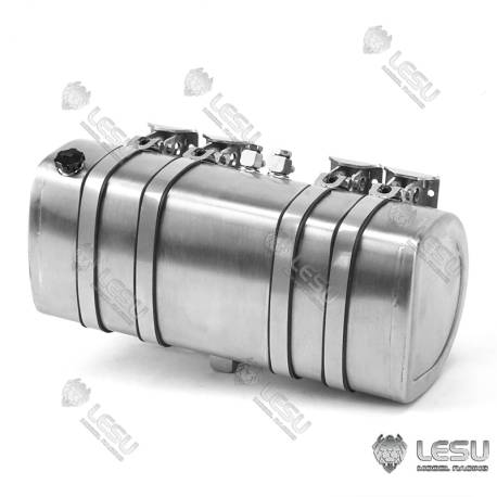Réservoir en inox de 130mm pour Volvo FH16 1/14 - LESU G-6244-A-130