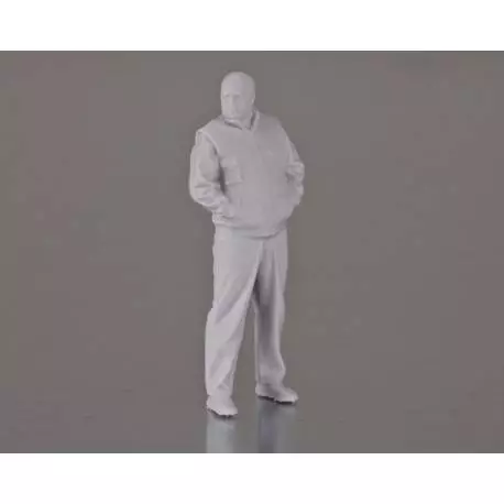 1 Figurine d'homme debout en gilet 1/25 en résine 3D Krick 64176