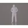 1 Figurine d'homme debout en gilet 1/25 en résine 3D Krick 64176