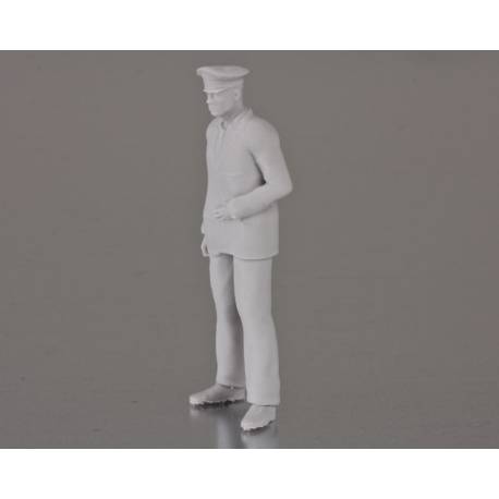 1 Figure de Capitaine debout 1/36 en résine 3D Krick 64185