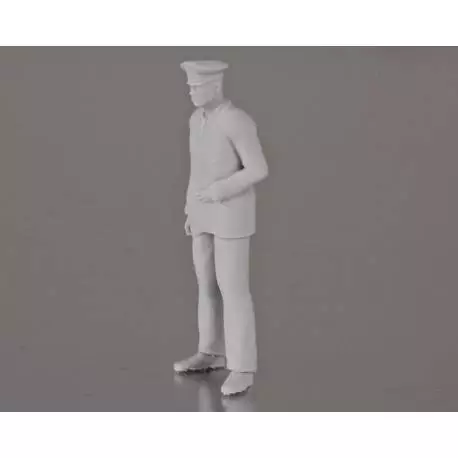 1 Figurine de Capitaine debout 1/36 en résine 3D Krick 64185