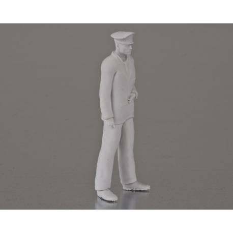 1 Figure de Capitaine debout 1/36 en résine 3D Krick 64185