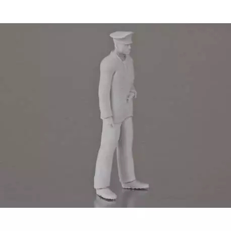 1 Figurine de Capitaine debout 1/36 en résine 3D Krick 64185