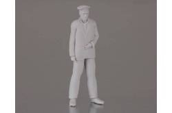 1 Figure de Capitaine debout 1/36 en résine 3D Krick 64185