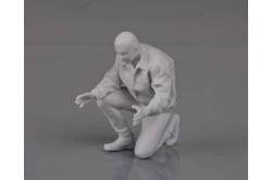 1 Figurine d'homme à genoux 1/32 en résine 3D Krick 64187