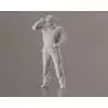 1 Figurine d'homme debout avec casquette 1/32 en résine 3D Krick 64188