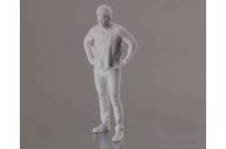 1 Figurine d'un grand ouvrier debout 1/32 en résine 3D Krick 64190