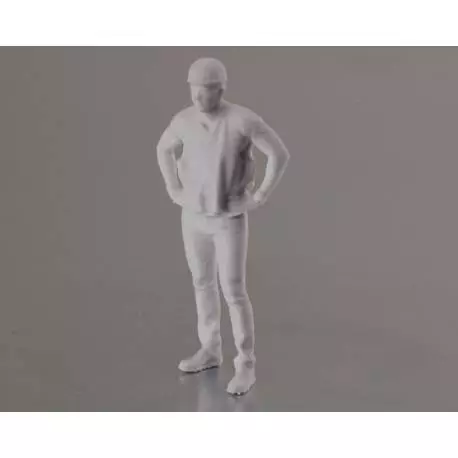 1 Figurine d'un grand ouvrier debout 1/32 en résine 3D Krick 64190