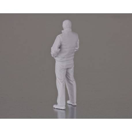 1 Figure d'homme debout en gilet 1/25 en résine 3D Krick 64176