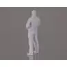 1 Figurine d'homme debout en gilet 1/25 en résine 3D Krick 64176