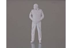 1 Figurine d'homme debout en gilet 1/25 en résine 3D Krick 64176