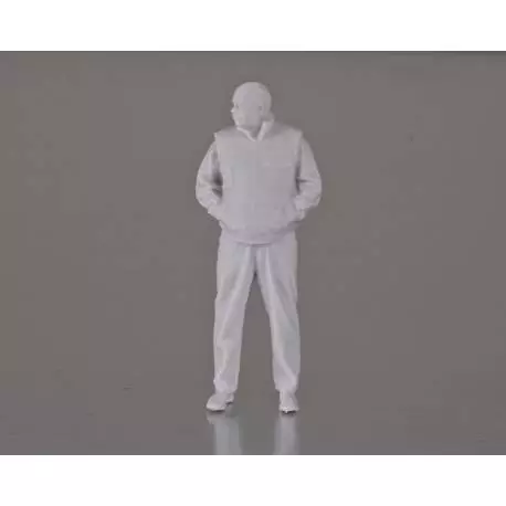 1 Figurine d'homme debout en gilet 1/25 en résine 3D Krick 64176