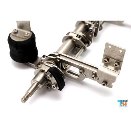 Essieu de remorque avec freins pour jantes larges Tamiya - SCALE-PARTS