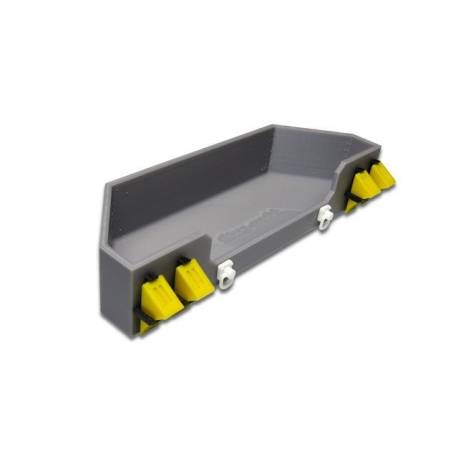 Caisson avant gris avec cales de roues pour remorque surbaissée Lesu - Thicon Models 50150