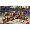 Lot de 12 tonneaux en bois de taille moyenne à l'échelle 1/35 - MiniArt 35630